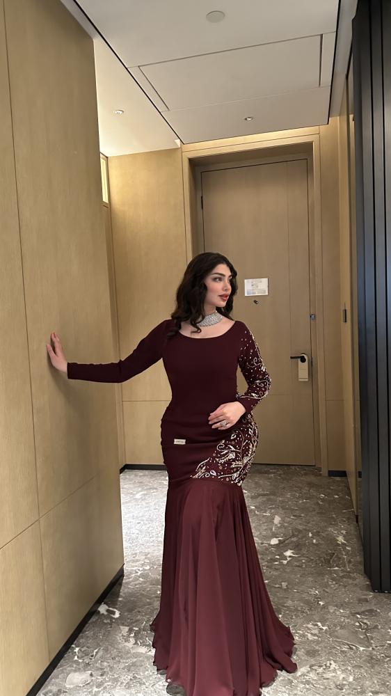 فستان سهره كريب شك