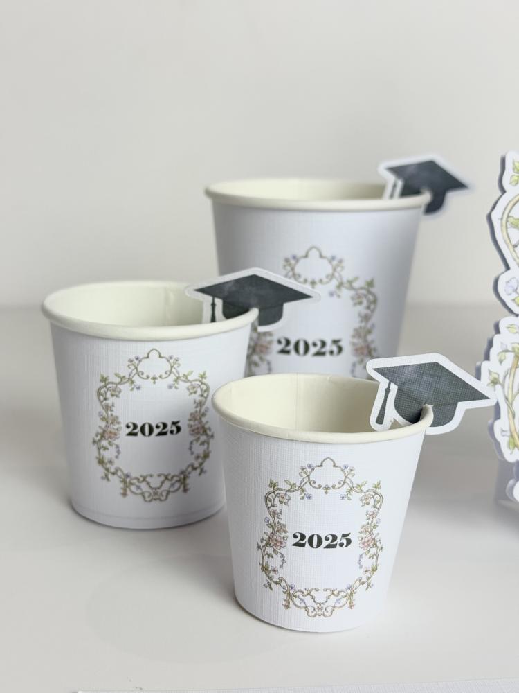 كوب ورقي بثيم كلاسيك 8oz
