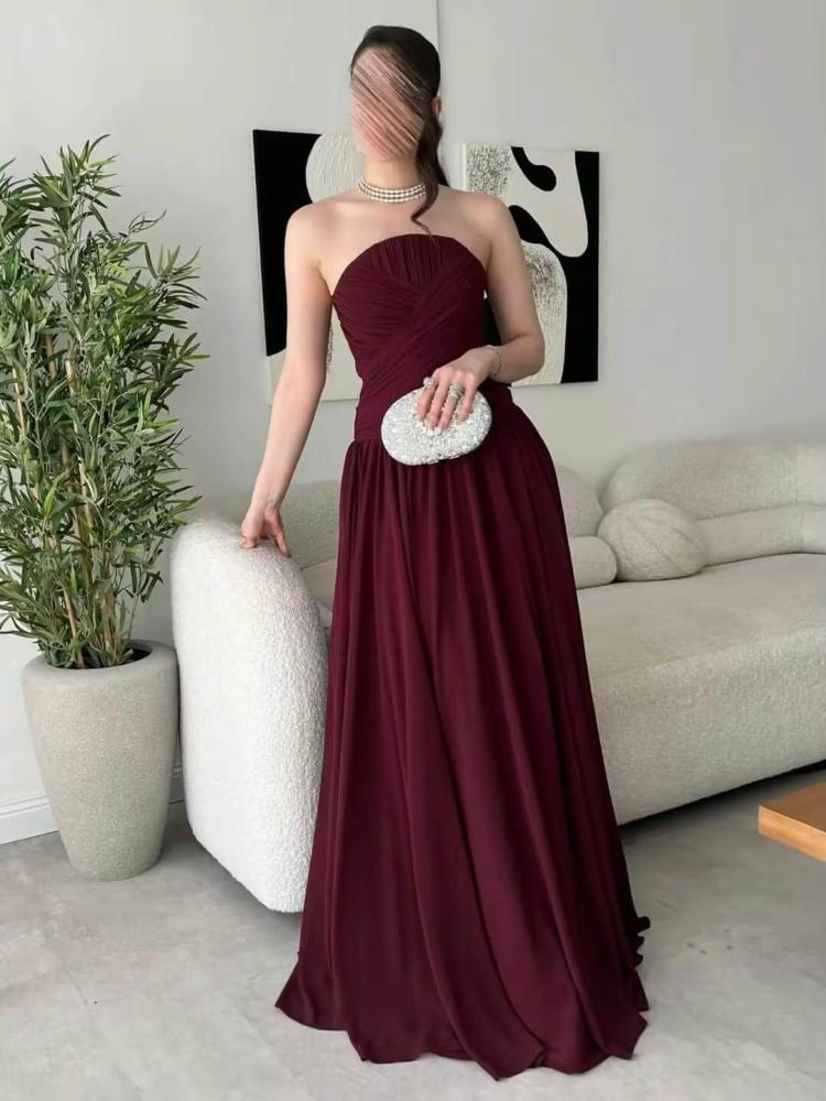 فستان سهرة جورجيات الصدر كسرات