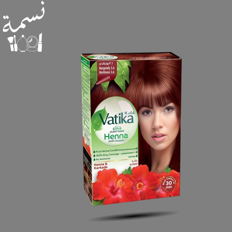 حنا فاتيكا برغندي 6اظرف 60جرام
