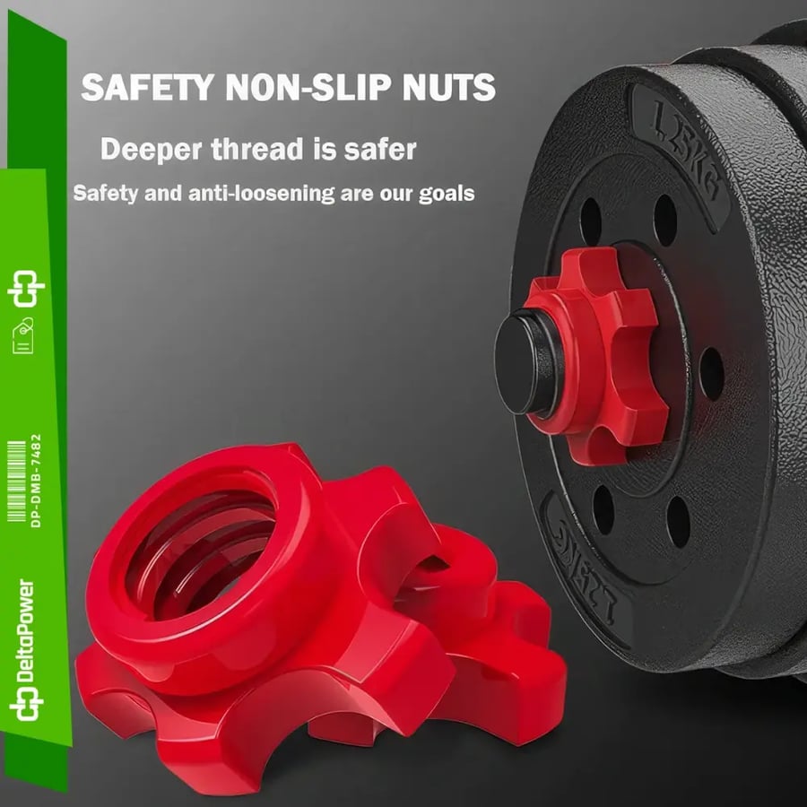 Delta Power Cement Dumbbell طقم دمبل منزلي قابل للتحويل DP-DMB-7482