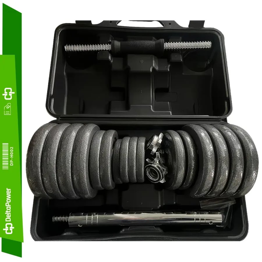 Delta Power 30KG Set DP-H002 - طقم أوزان 30 كجم لتمارين القوة المنزلية