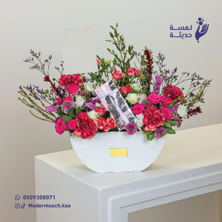 فازة خشبية نصف دائرة ناعمة
