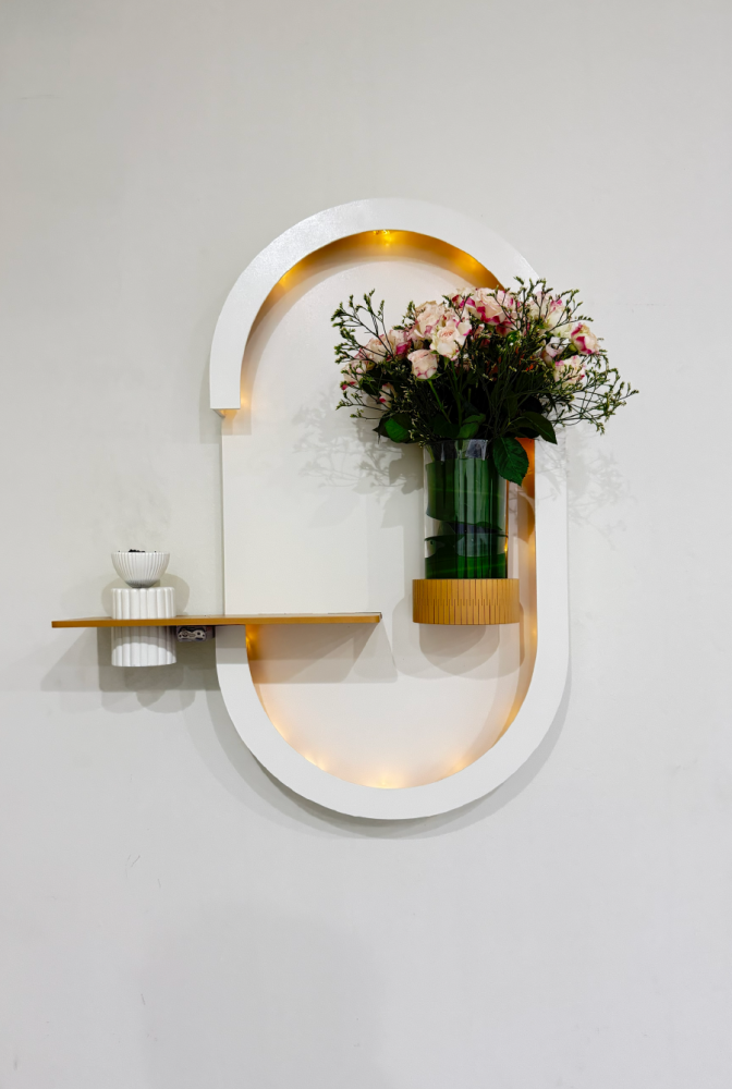 Wall panel with interior lighting