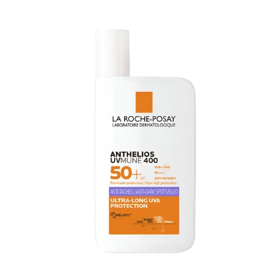 واقي شمس سائل ضد التصيغات و البقع الداكنة انثيليوس SPF 50 + من لاروش بوزاي - 50مل