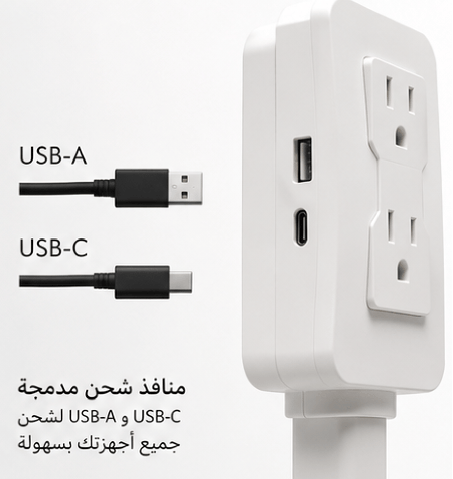 مشترك كهرباء قابل للتمدد والسحب
