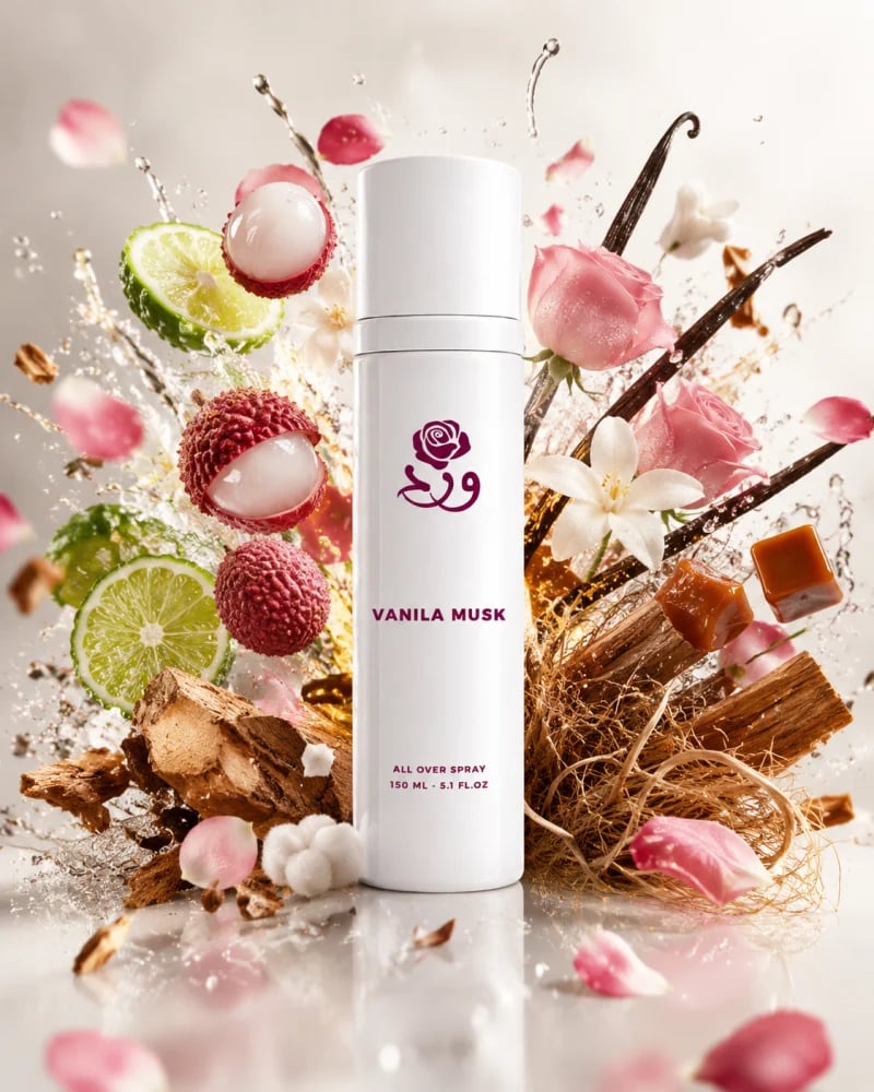 Vanilla Musk by Ward Scents | عطر فانيلا ومسك فاخر – Body Spray 150 مل
