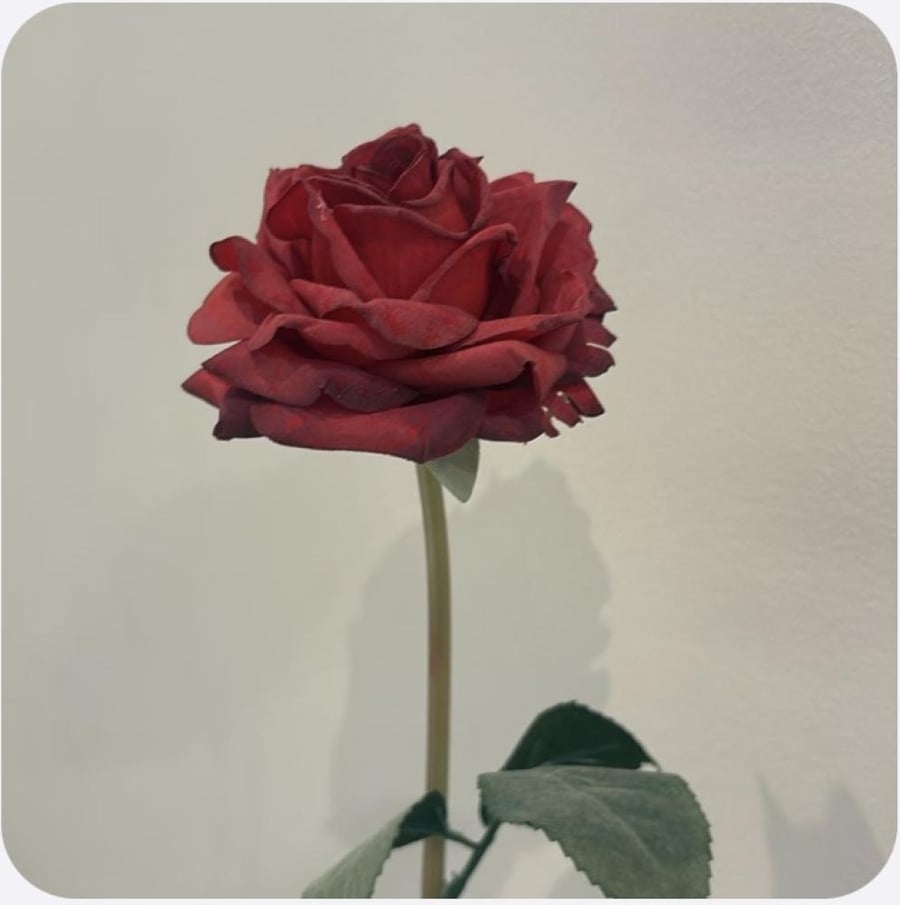 Artificial red rose L