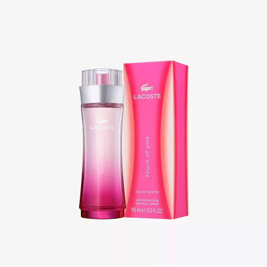 زجاجة عطر لاكوست تاتش اوف بينك Lacoste Touch of Pink الأنيقة بحجم 50مل