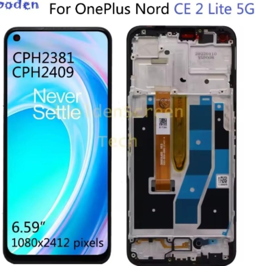 Lcd One plus 1+Nord CE2 Lite شاشة
