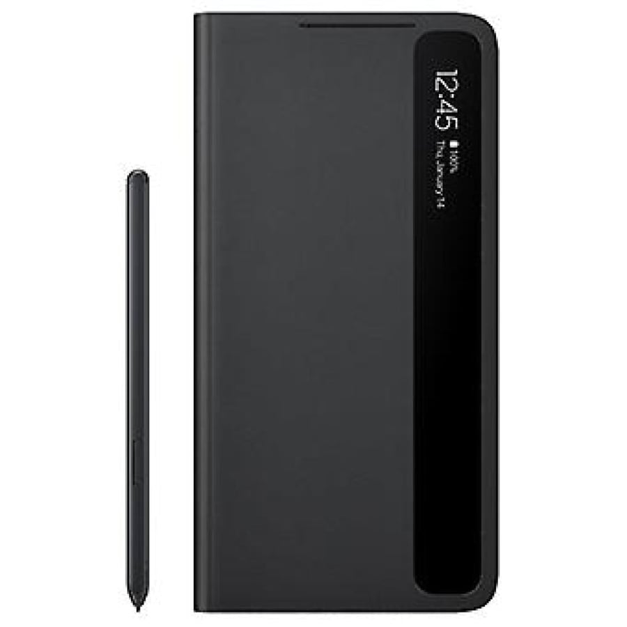 جراب  مع القلم- اسود-    الترا S21 سامسونج  -  back case -  black Samsung   S21 ultra