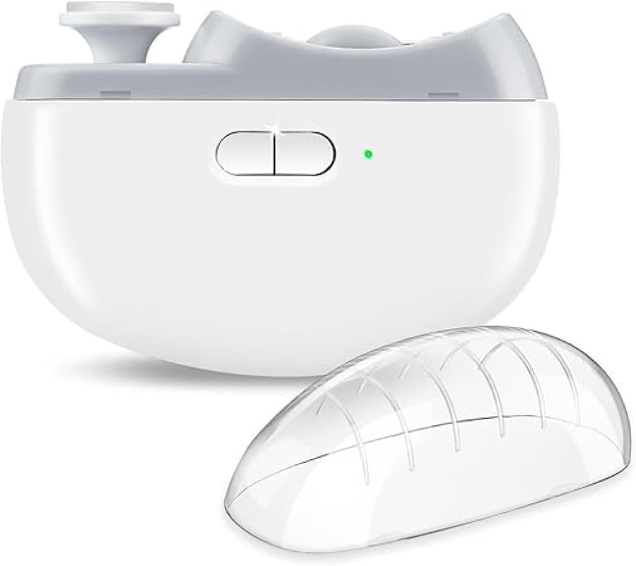 FEEKI 2 in 1 Electric Nail Clipper, Dual Purpose Nail Sharpener, 2 Speed Nail Sharpener, Electric Nail Clipper, Type-C Rechargeable, Convenient, Ultra Lightweight Nail Clipper, LED Light, Easy       -        مقص كهربائي للأظافر من فيكي، قابل لإعادة الشحن