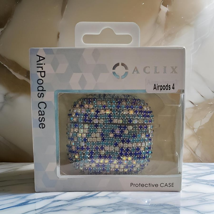 ACLIKX AirPods 4 Bling Faux Diamond AirPods case for Apple AirPods, multi colors available, without delivery charges