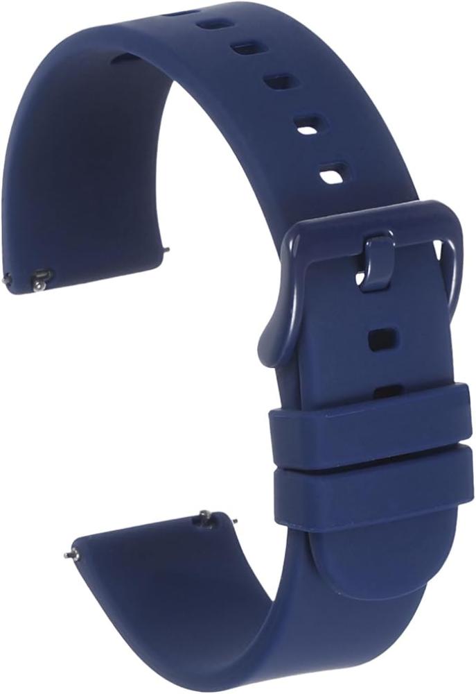 18mm Soft Silicon smart watch strap blue, without delivery charges
