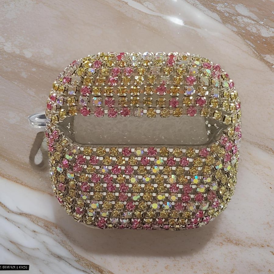 ACLIKX AirPods 4 Bling Faux Diamond AirPods case for Apple AirPods, multi colors available, without delivery charges