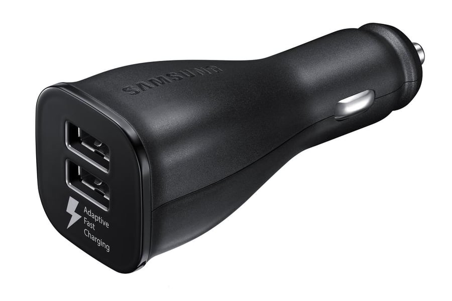 شاحن سيارة مدخلين يو اس بي - اسود -  car charger  2 usb - black -  Samsung