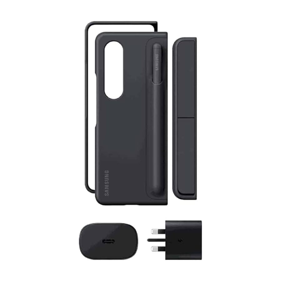 جراب اسود مع القلم وشاحن-    Z. Fold4 سامسونج case  with pen + charger -  black - Samsung   Z.fold4