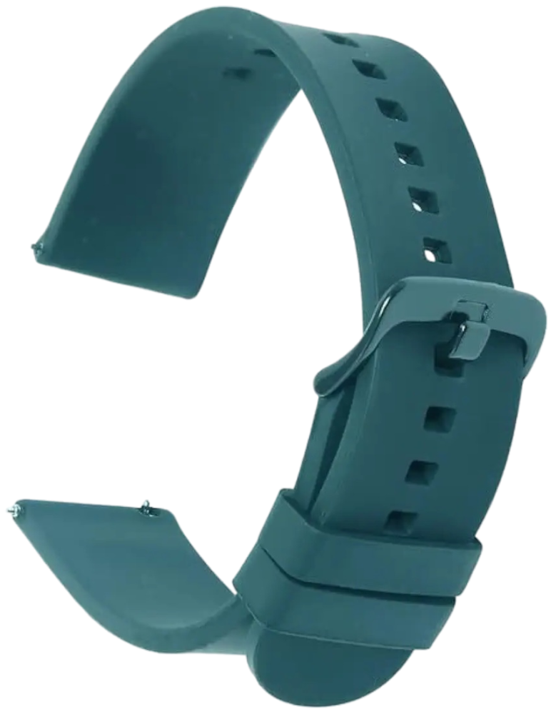 18mm Soft Silicon smart watch strap stone green, without delivery charges