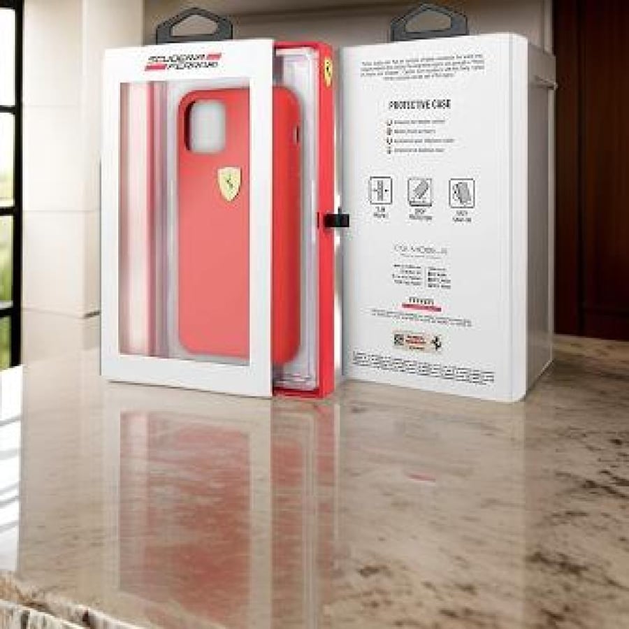 FERRARI SILICONE HARD CASE LOGO SHIELD FOR IPHONE 11, WITHOUT DELIVERY CHARGES