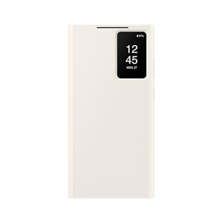 جراب خلفي محفظة   لبني-    الترا S24 سامسونج  -  wallet case  white Samsung   S24 ultra
