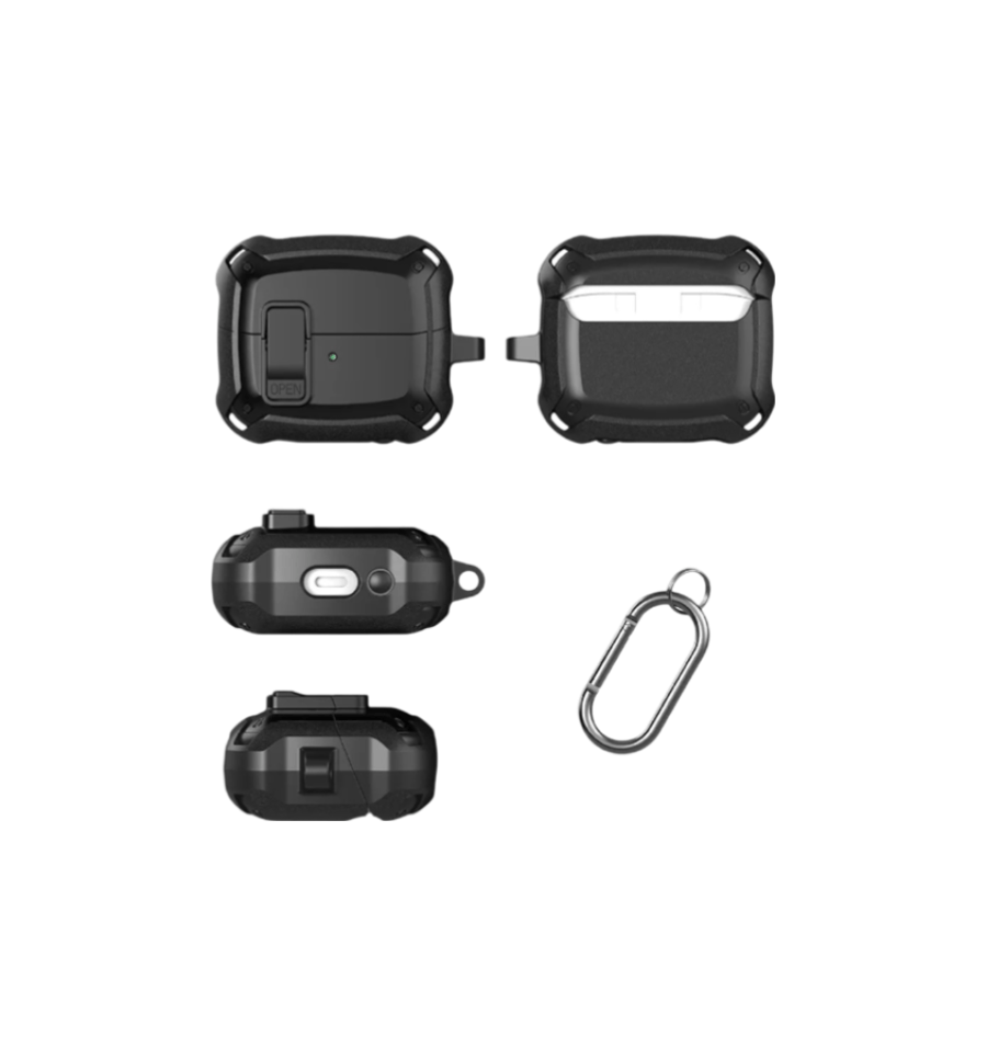 ACILIX AerBuds3/3pro Secure Lock ShockProof Protective case for buds3/3pro, black, red, yellow colors availble, without delivery charges