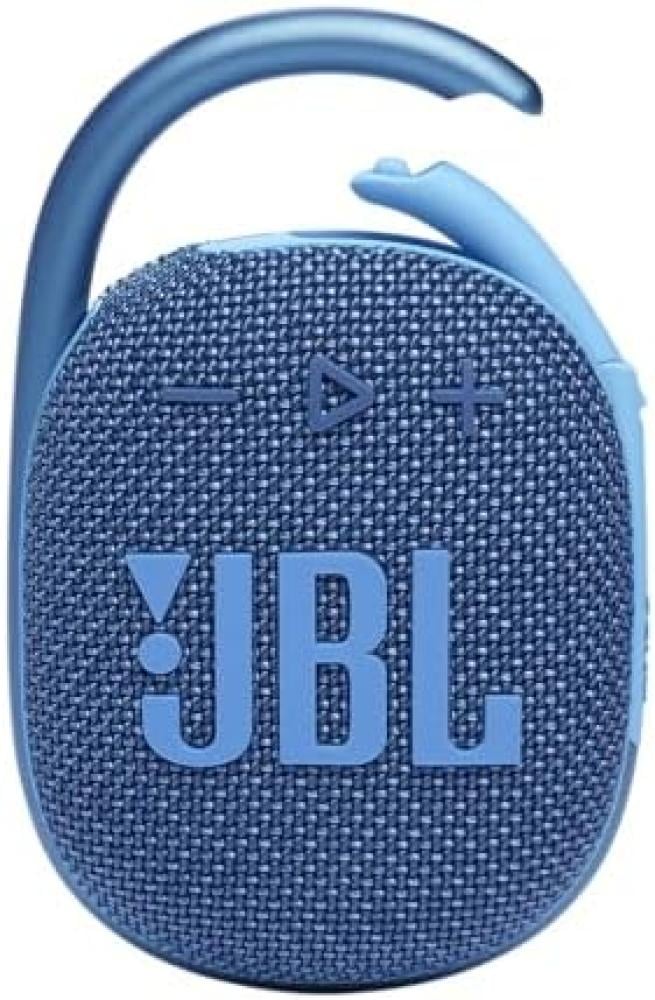 سماعة بلوتوث JBL Clip 4 مقاومة للماء باللون الأزرق والرمادي/   Bluetooth Speaker JBL Clip 4 Waterproof Blue grey color