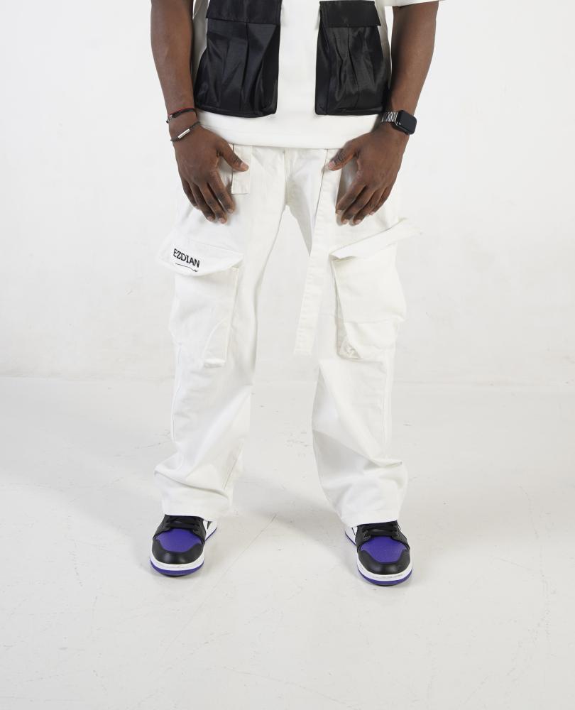 White Cargo Pants