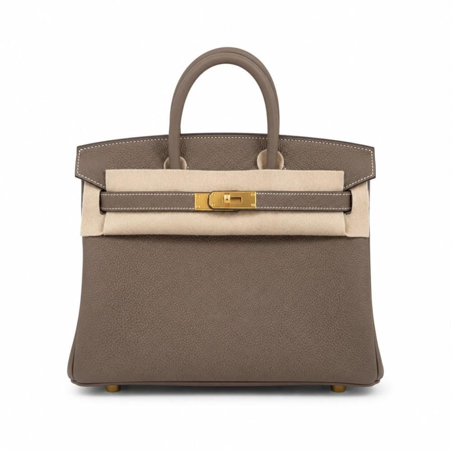 شنطة هيرمس بيركين باللون الرمادي Hermès Birkin Bag
