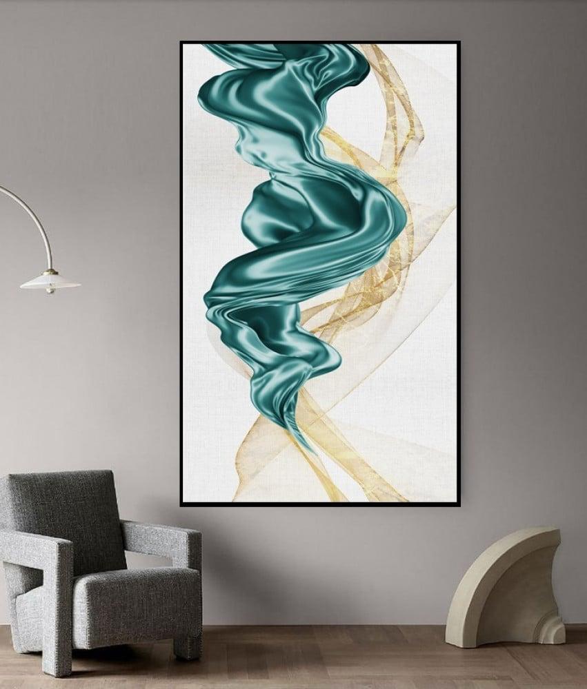 لوحة تجريدي طوليه (Abstract Vertical Painting)
