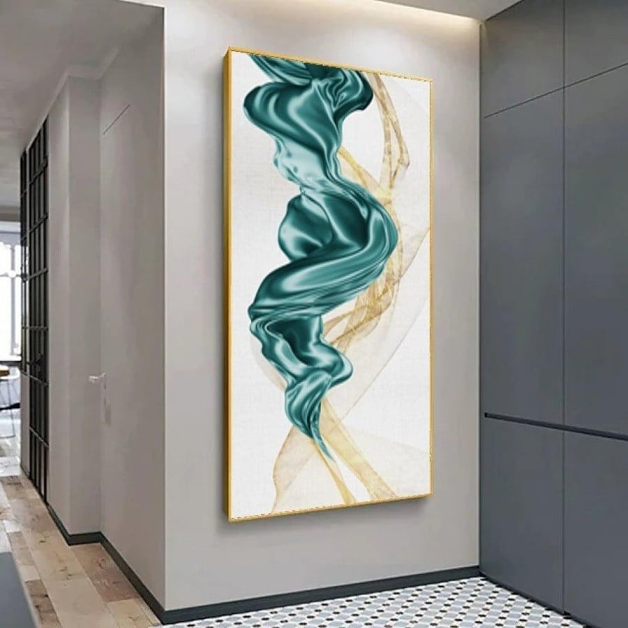 لوحة تجريدي طوليه (Abstract Vertical Painting)