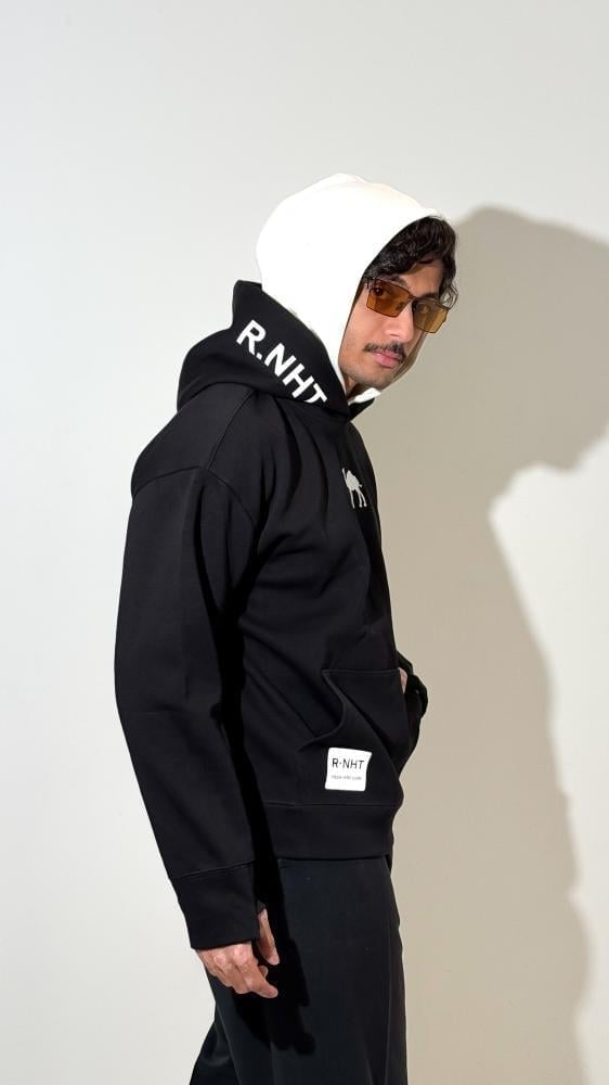 هودي دبل كاب Navy Double Cap Hoodie