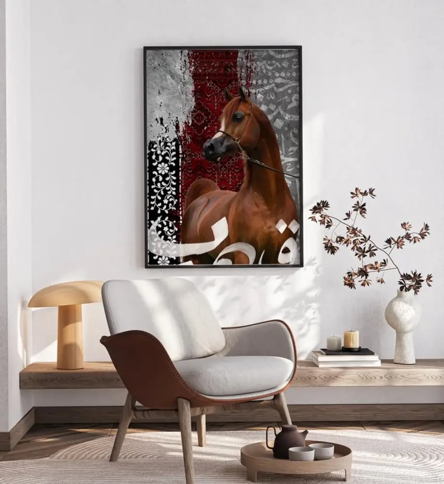 لوحة خيل