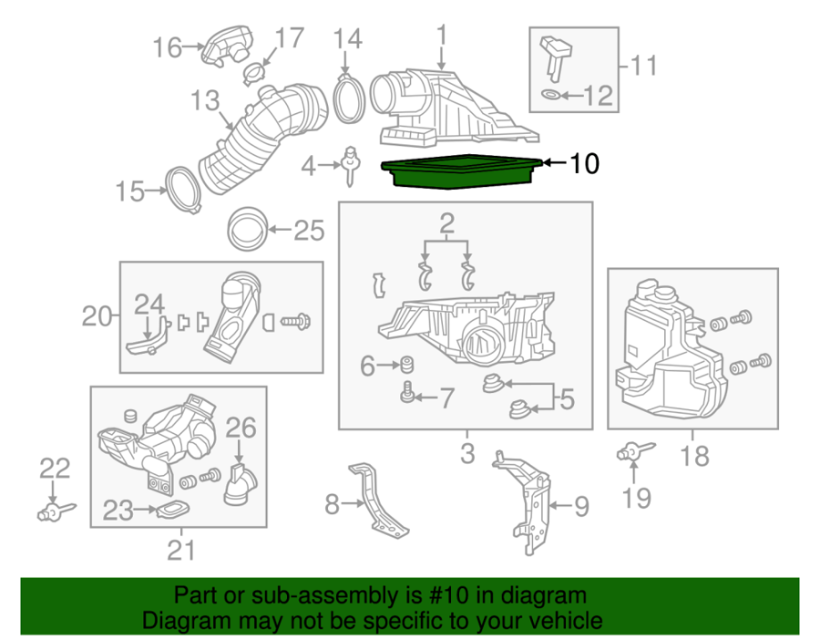 CRV 12/14 original air filter