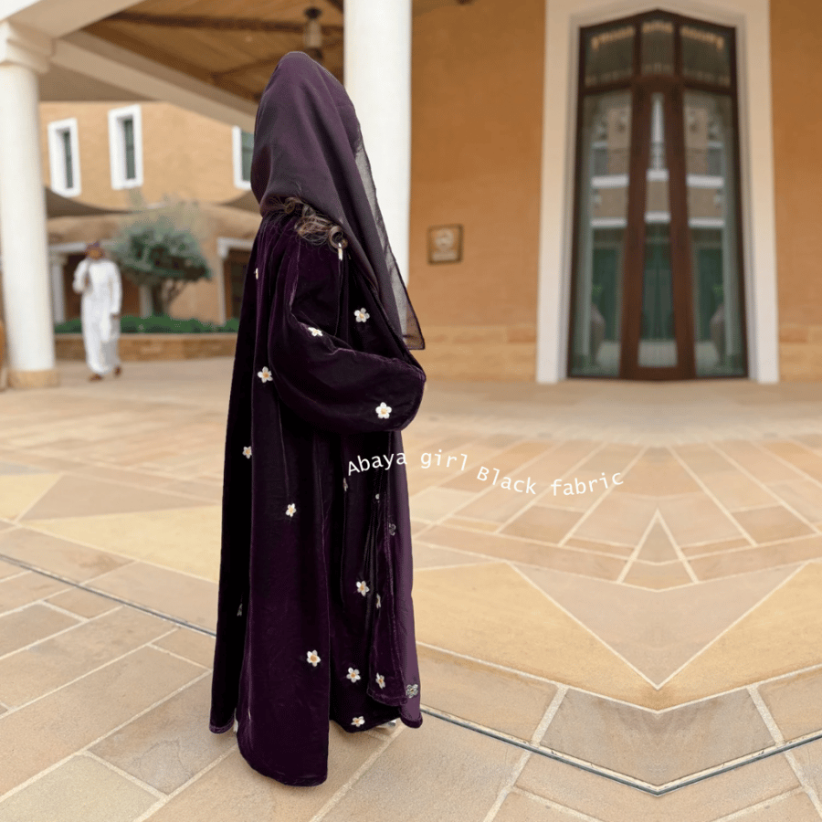 عباية تطريز ورود