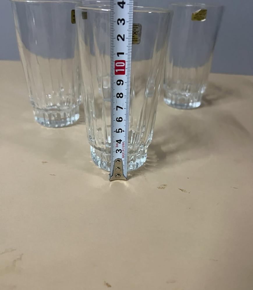 Elegant French glasses, large rare size, price per piece