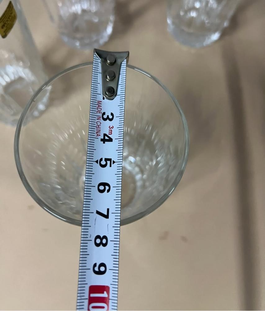 Elegant French glasses, large rare size, price per piece