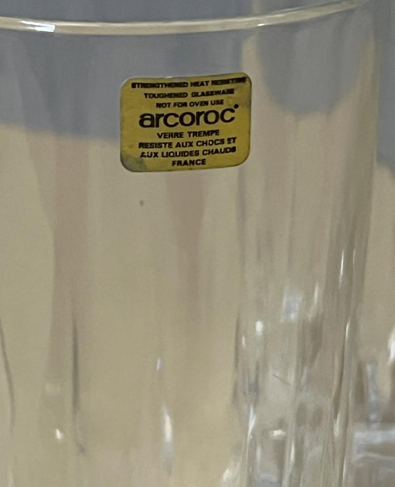 Elegant French glasses, large rare size, price per piece