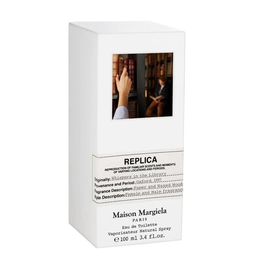 Maison Margiela and Versace perfume in the library or Eau de Toilette 100 ml