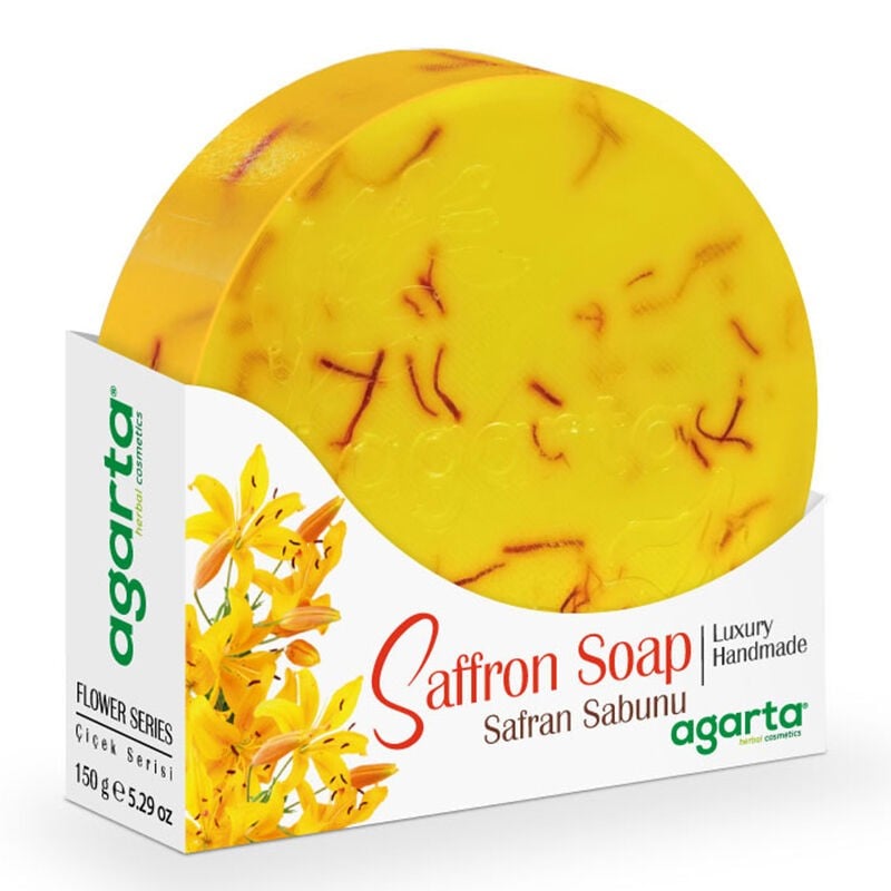 Natural saffron soap from Aqarta 150 g