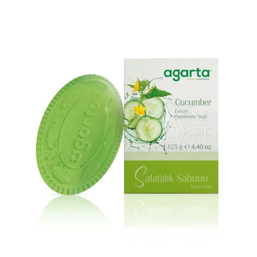 Natural cucumber soap, 125 grams