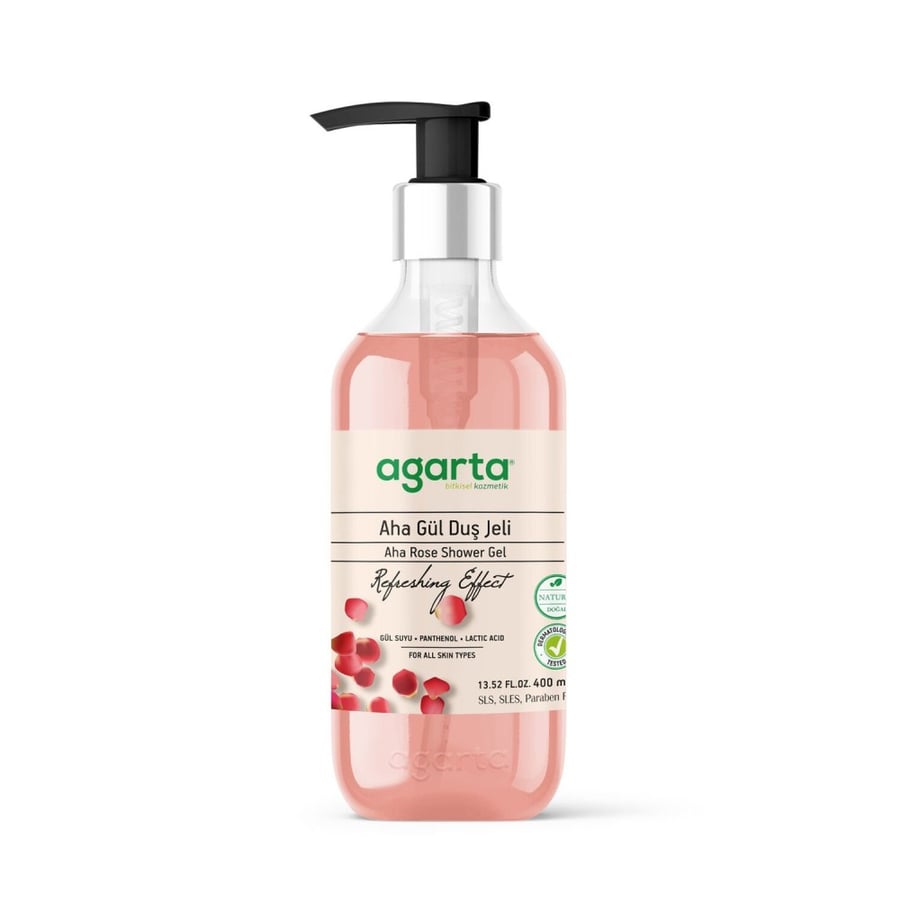 Gell shower Agarta Natural Aha Rose 400 ml