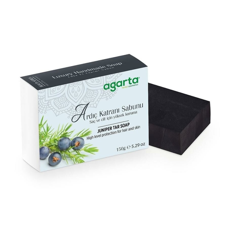 Natural juniper tar soap from Aqarta, 150 g