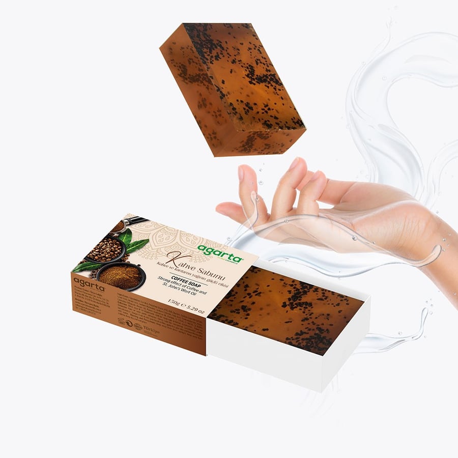 Natural coffee soap from Aqarta 150 g