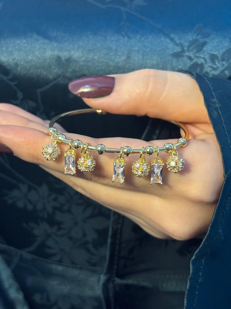 A beaded bracelet