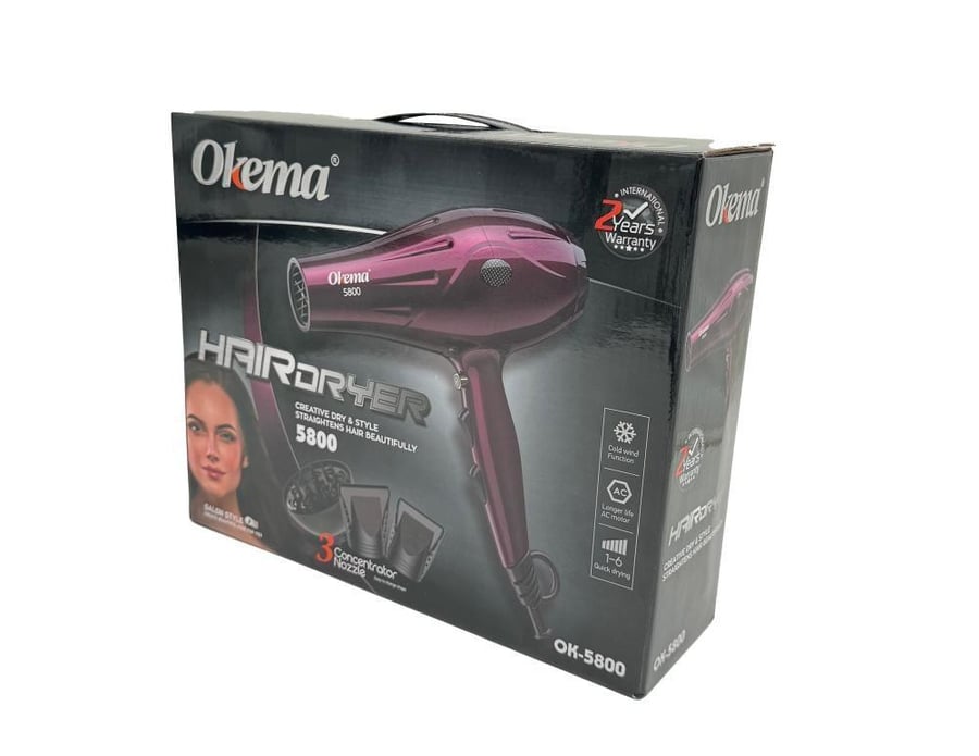 جهاز مجفف الشعر من اوكيما ok-5800