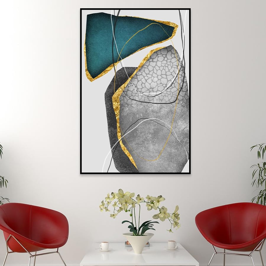 Modern abstract art wall panel