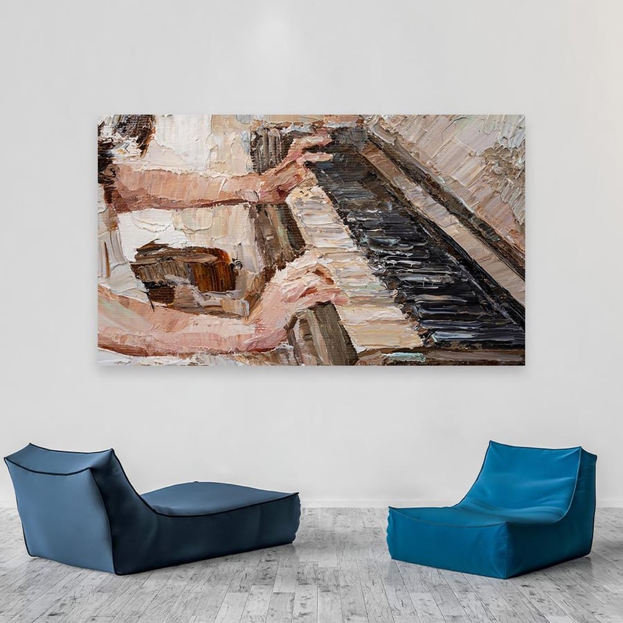 Artistic wall panel with a modern design