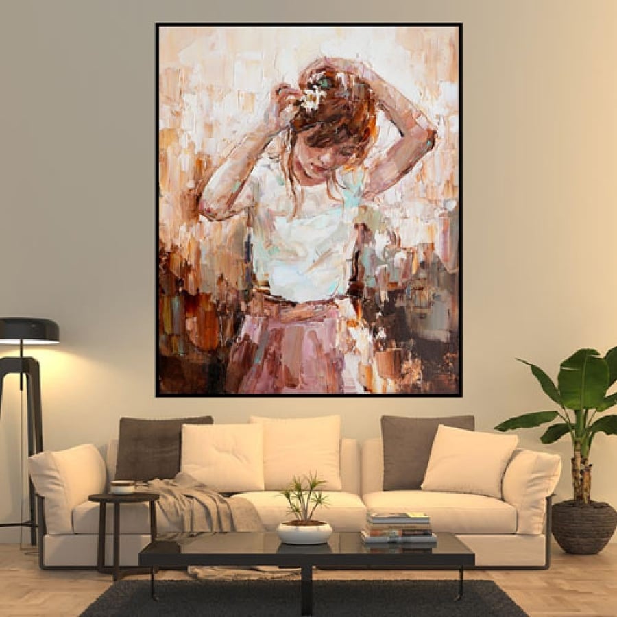 لوحة جدارية فنية ، بتصميم مودرن