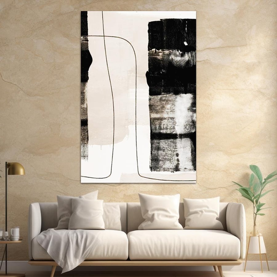 Modern abstract art wall panel