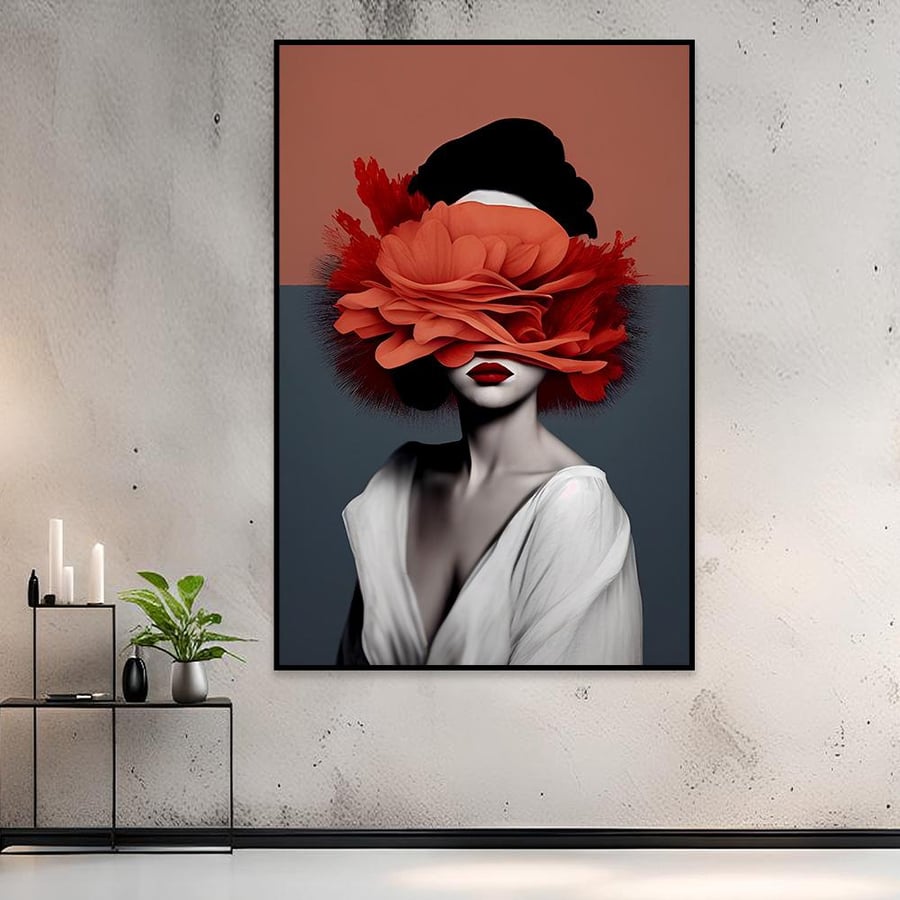 Artistic wall panel with a modern design